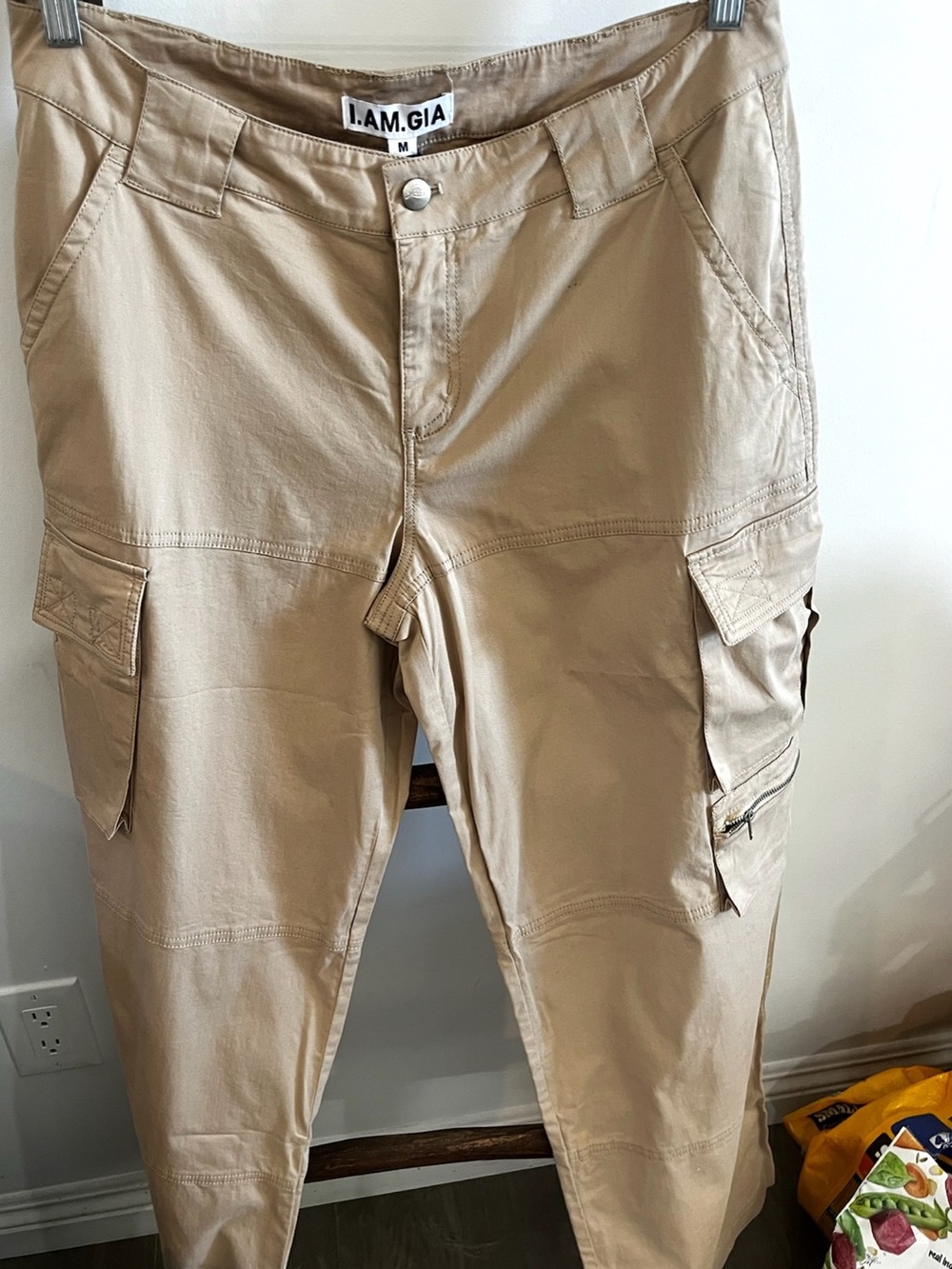 I.AM.GIA Beige/Tan Cargo Pants